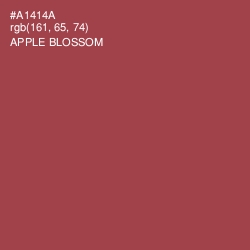 #A1414A - Apple Blossom Color Image